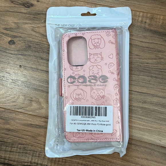 Phone Wallet Case for Xiaomi Poco F3 Pink Dogs and Cats New in Package - Picture 8 of 9